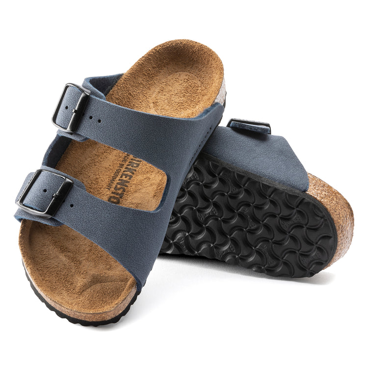 Birkenstock Arizona Kids Navy BirkiBuc sole view