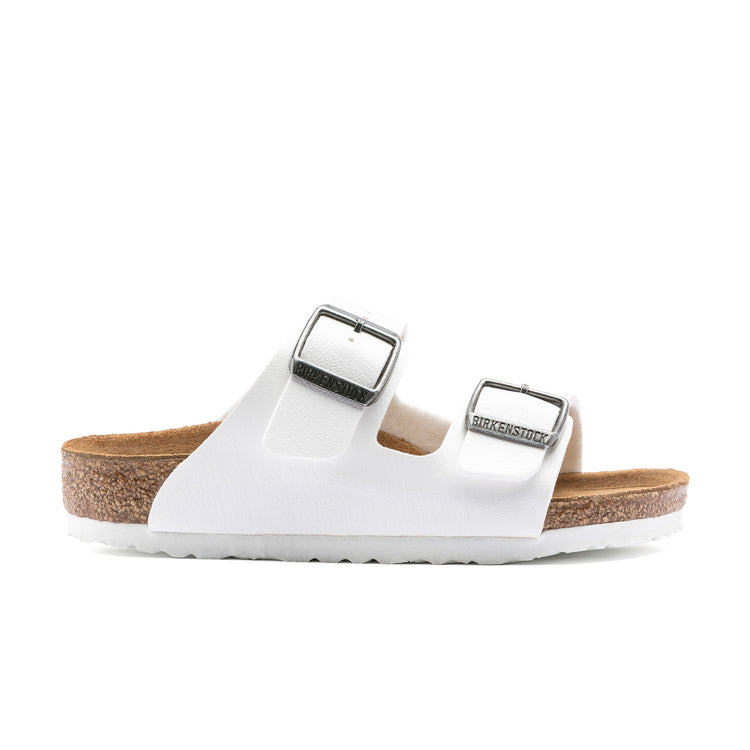 Birkenstock Arizona Kids White Birko-Flor side view