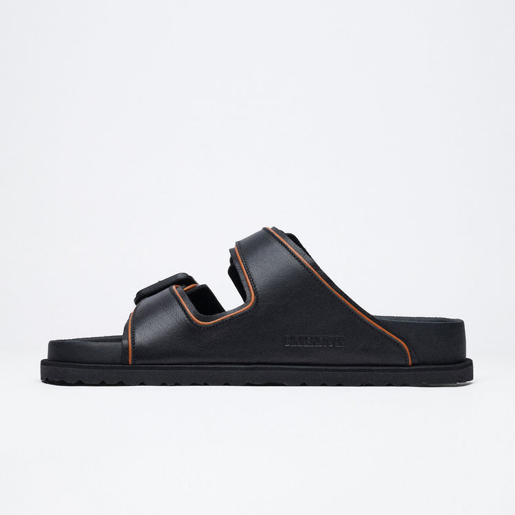 Birkenstock Australia Arizona Leather Buckle Exquisite Black Nappa Leather side alt view