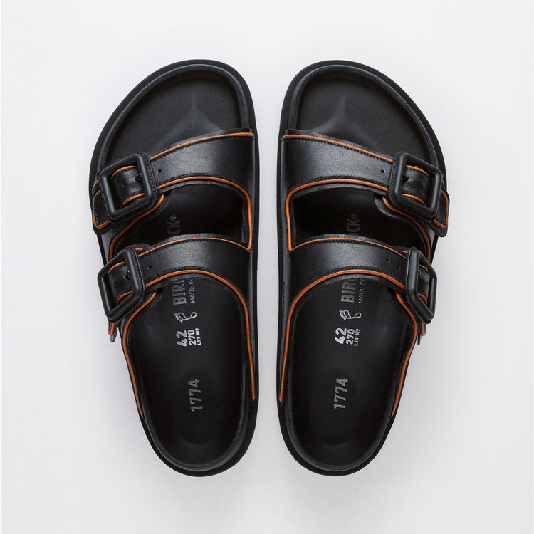 Birkenstock Australia Arizona Leather Buckle Exquisite Black Nappa Leather