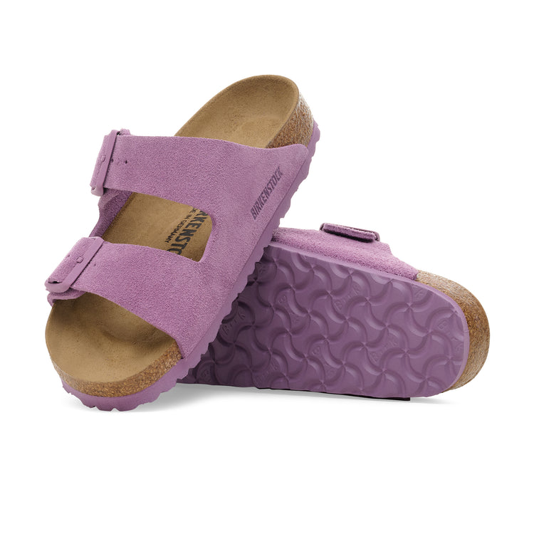Birkenstock Arizona Mauve Suede Leather sole view