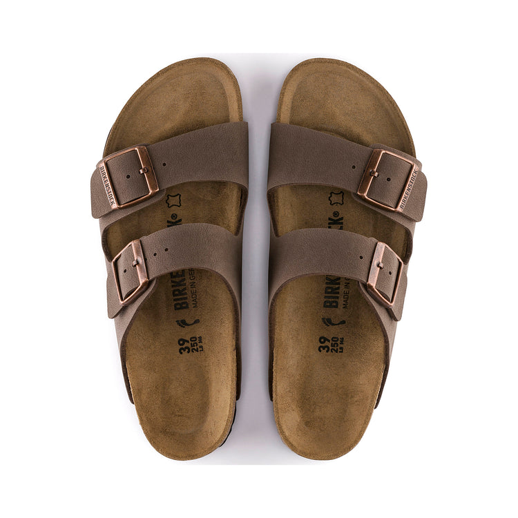 Birkenstock Arizona Mocca BirkiBuc top view