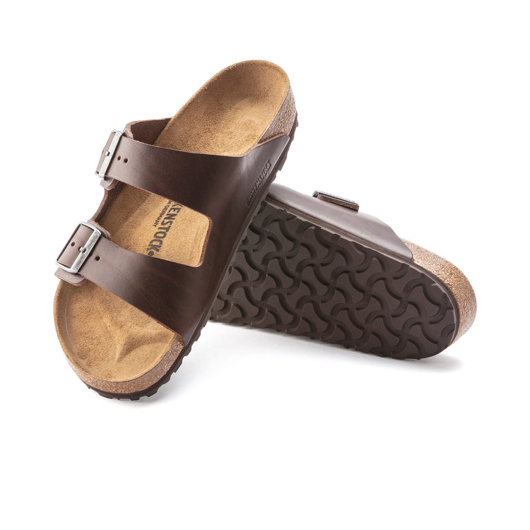 Birkenstock Arizona Vintage Wood Roast Natural Leather sole view