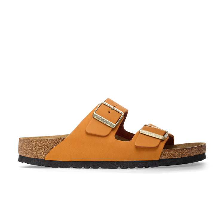 Birkenstock Arizona Nubuck Leather Burnt Orange side view