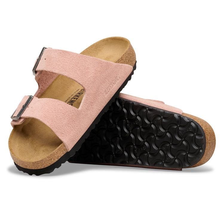 Birkenstock Australia Arizona Pink Clay Suede Leather sole view