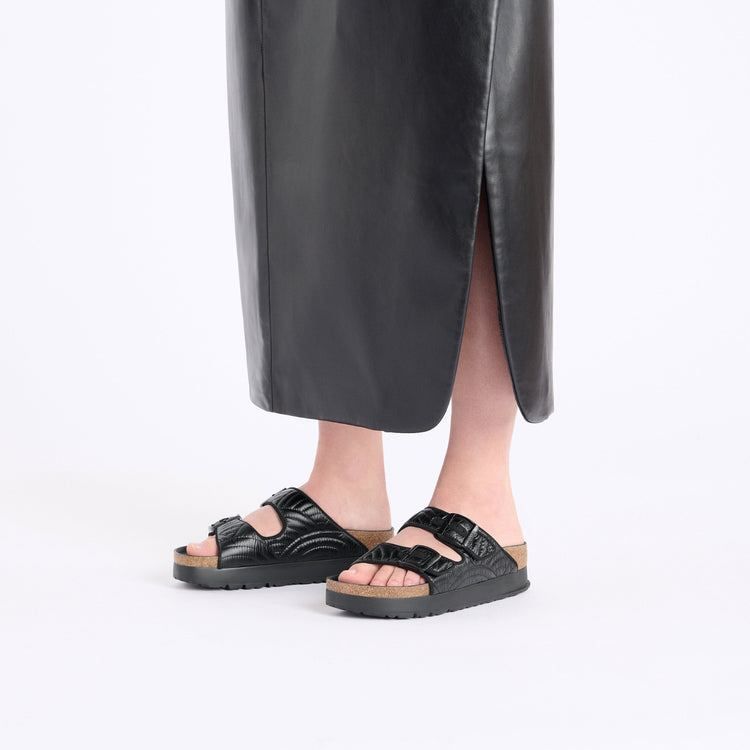 Arizona Platform Winter Puff Black Nylon