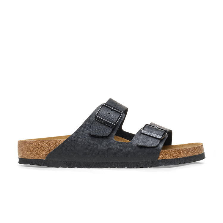 Birkenstock Arizona Saffiano Birko-Flor Black side view