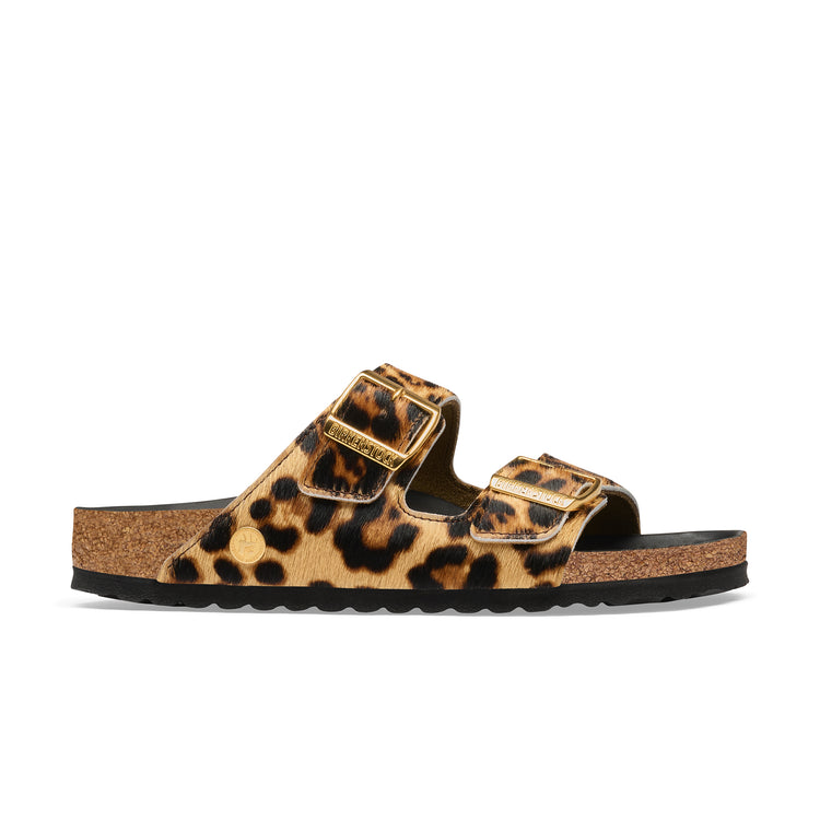 Birkenstock Australia Arizona Semi Exquisite Leo Natural Pony Hair Side View