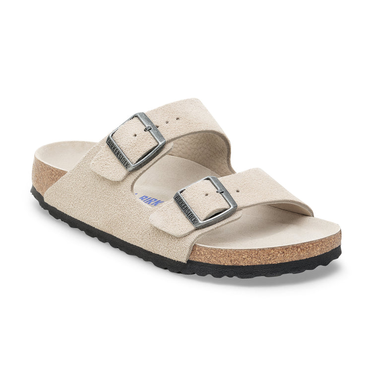 Birkenstock Arizona SFB Oyster Tonal Footbed Suede Leather