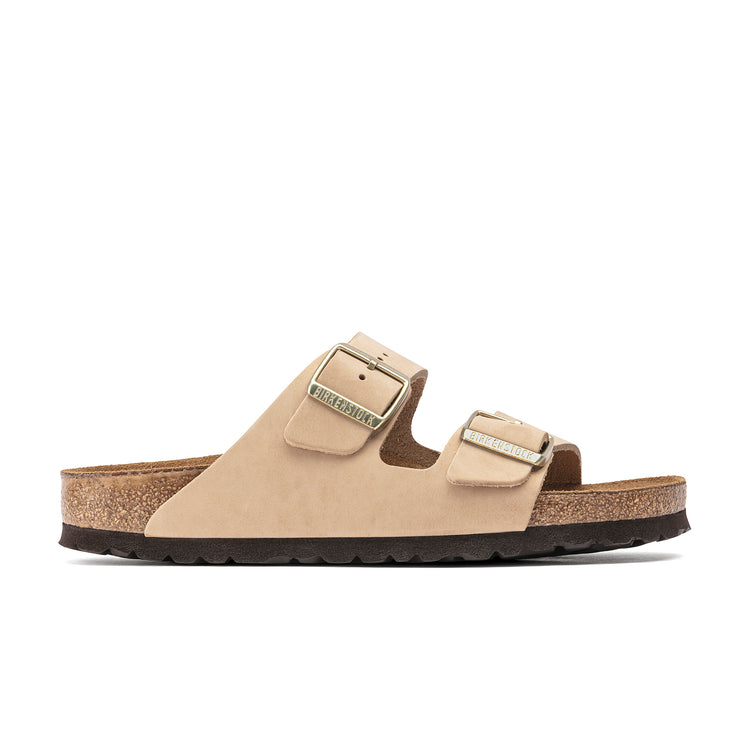 Birkenstock Arizona SFB Sandcastle Nubuck Leather side view