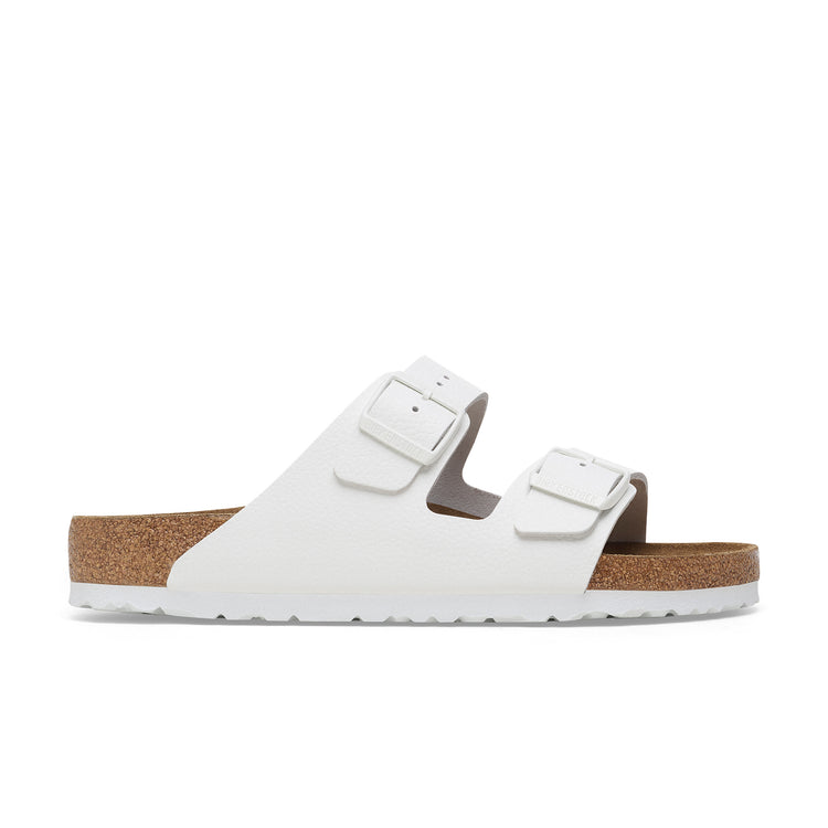 Birkenstock Arizona Soft Footbed Smooth Leather White side view