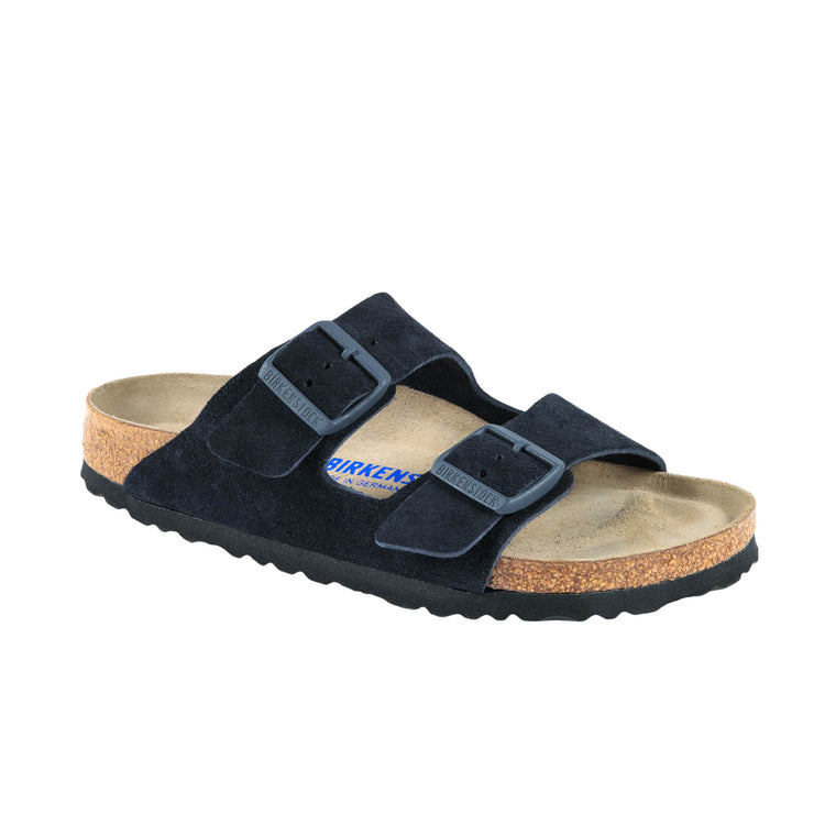 Birkenstock Arizona Soft Footbed Midnight Suede Leather