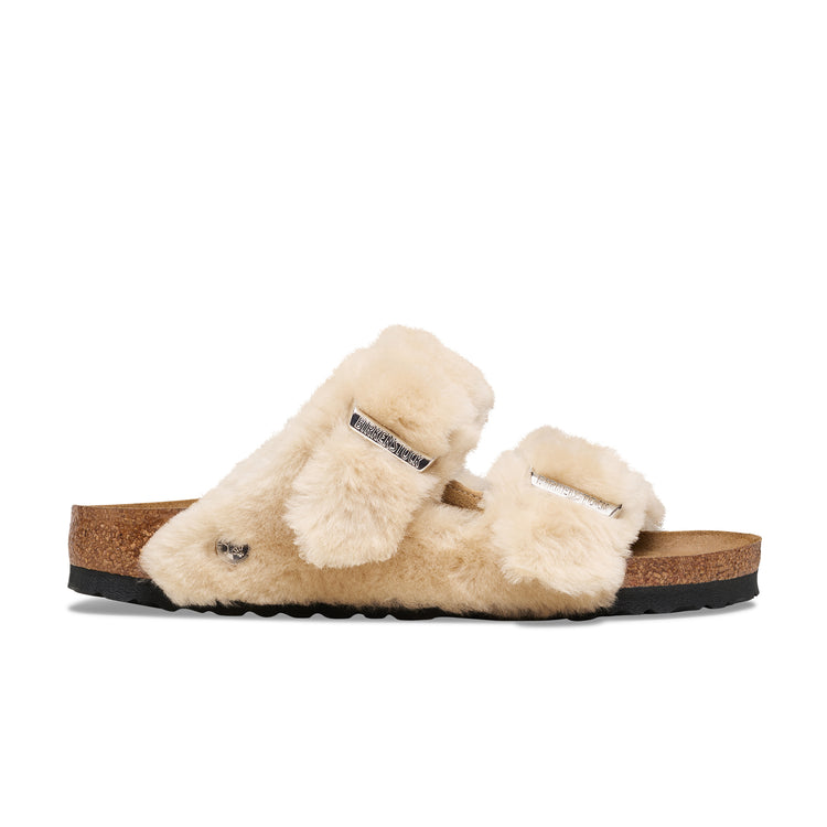 Birkenstock Arizona Shearling Upper Sandcastle Shearling side view