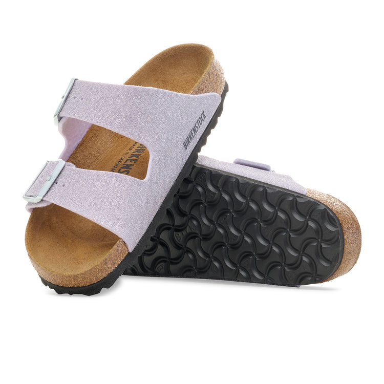 Birkenstock Arizona Shiny Glitter Faded Purple Synthetic sole view