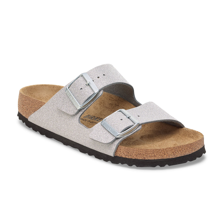 Birkenstock Arizona Shiny Glitter Silver Synthetic