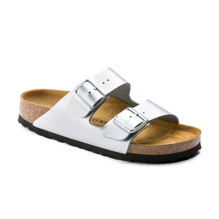 Birkenstock Arizona Silver Birko-Flor