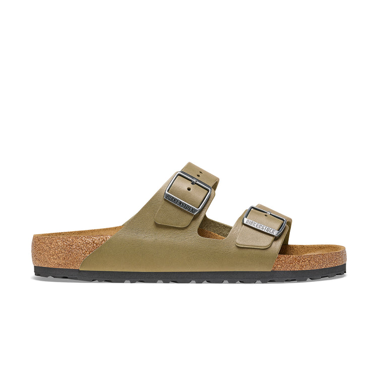 Birkenstock Arizona Smooth Leather Faded Khaki side view