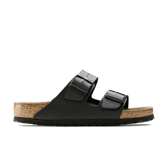 Birkenstock Arizona Soft Footbed Black Birko-Flor side view