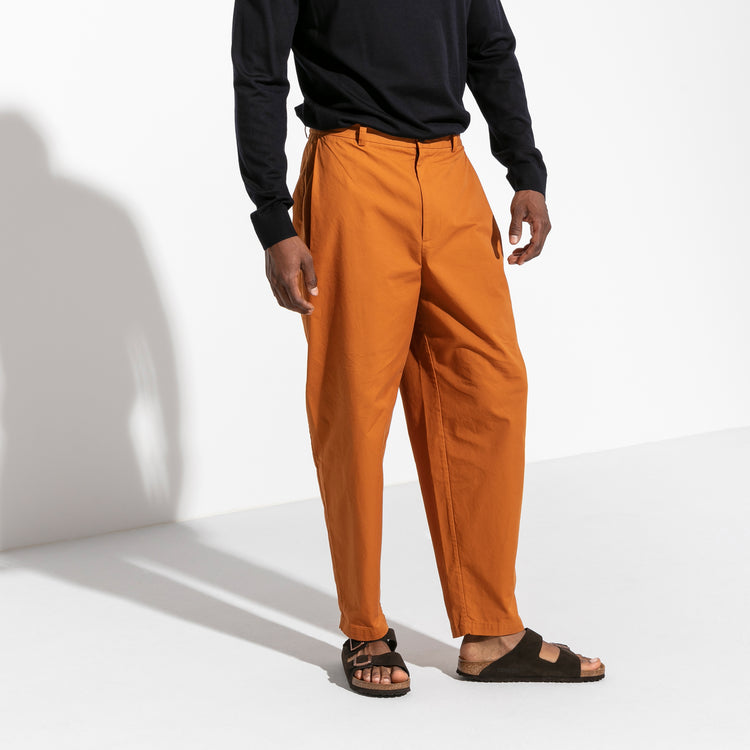 Birkenstock Arizona Soft Footbed Mocca Suede Leather on male model