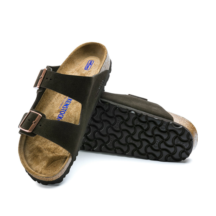 Birkenstock Arizona SFB Suede Leather Mocca sole view