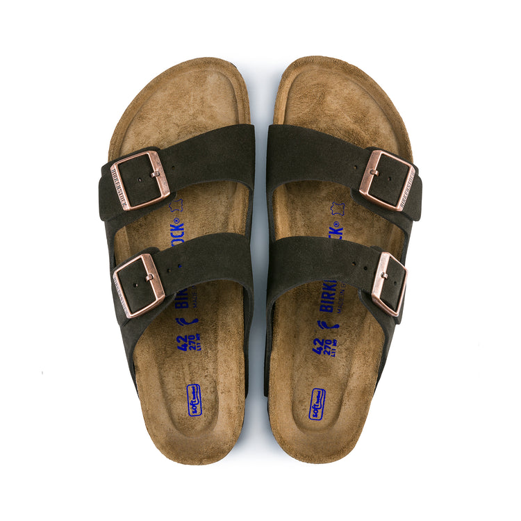 Birkenstock Arizona SFB Suede Leather Mocca top view