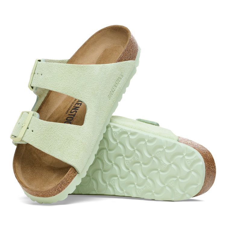 Arizona Faded Lime Suede Leather sole view