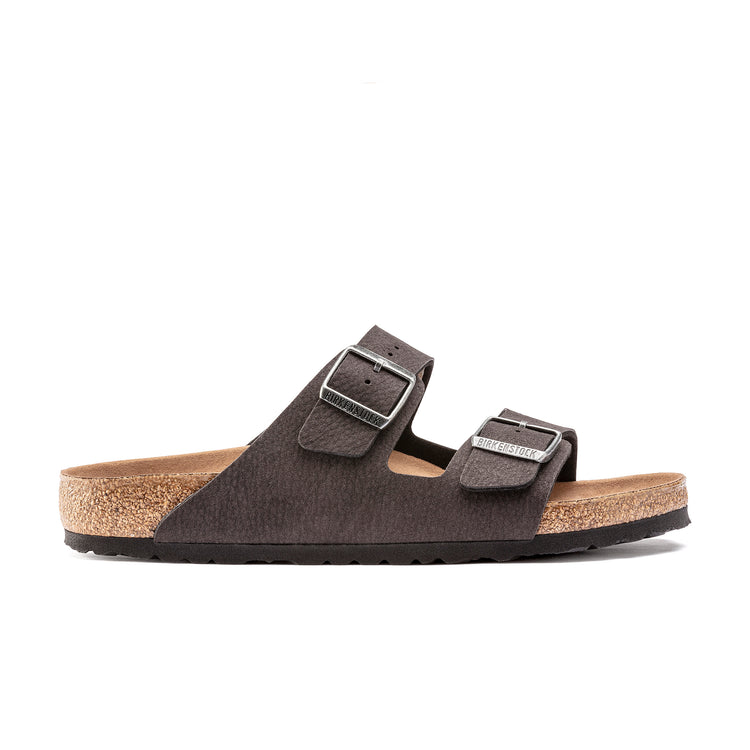 Birkenstock Arizona Vegan Black BirkiBuc side view