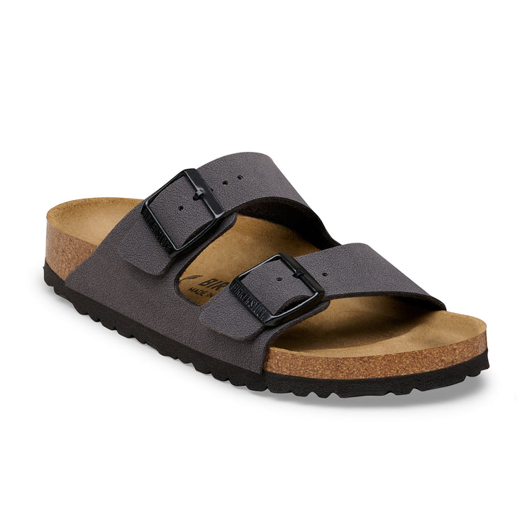 Birkenstock Australia Arizona Velvet Grey Tonal Buckles BirkiBuc