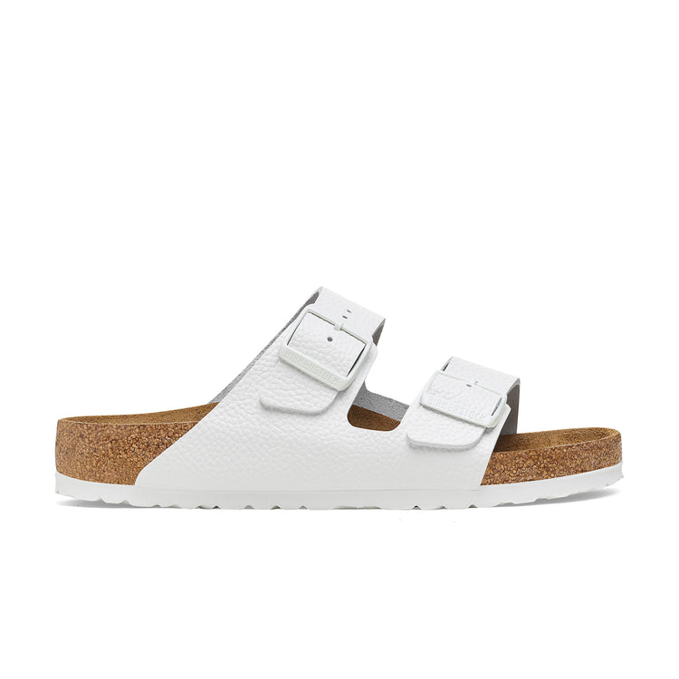 Birkenstock Arizona White Smooth Grained Leather side view