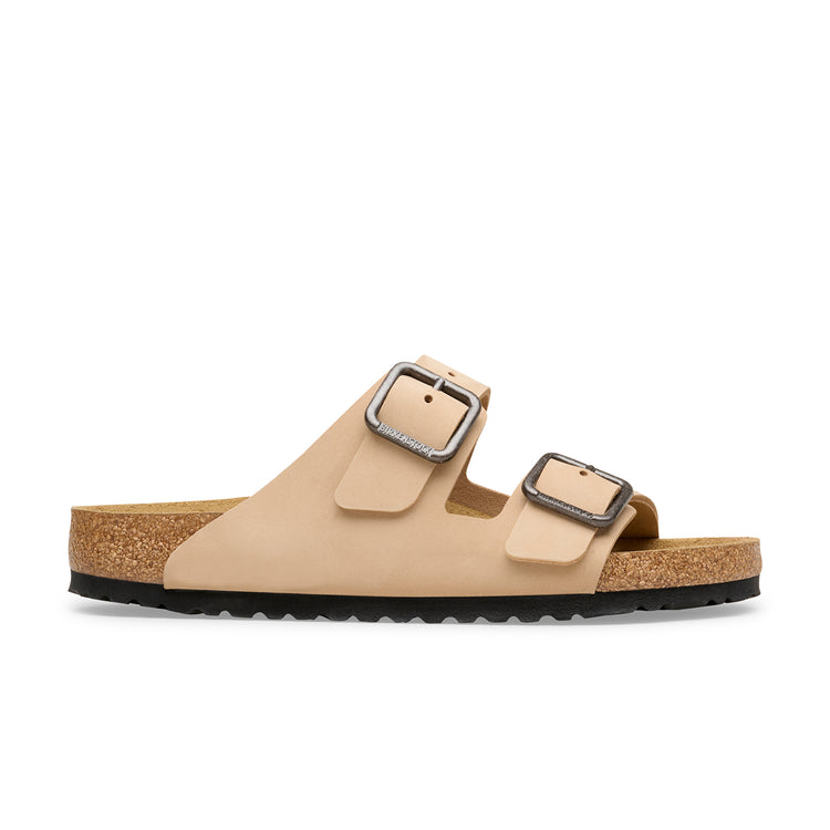 Birkenstock Australia Arizona Wire Buckle Sandcastle Nubuck Leather side view