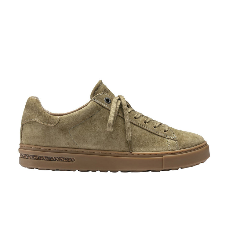 Birkenstock Bend Khaki Suede Leather side view
