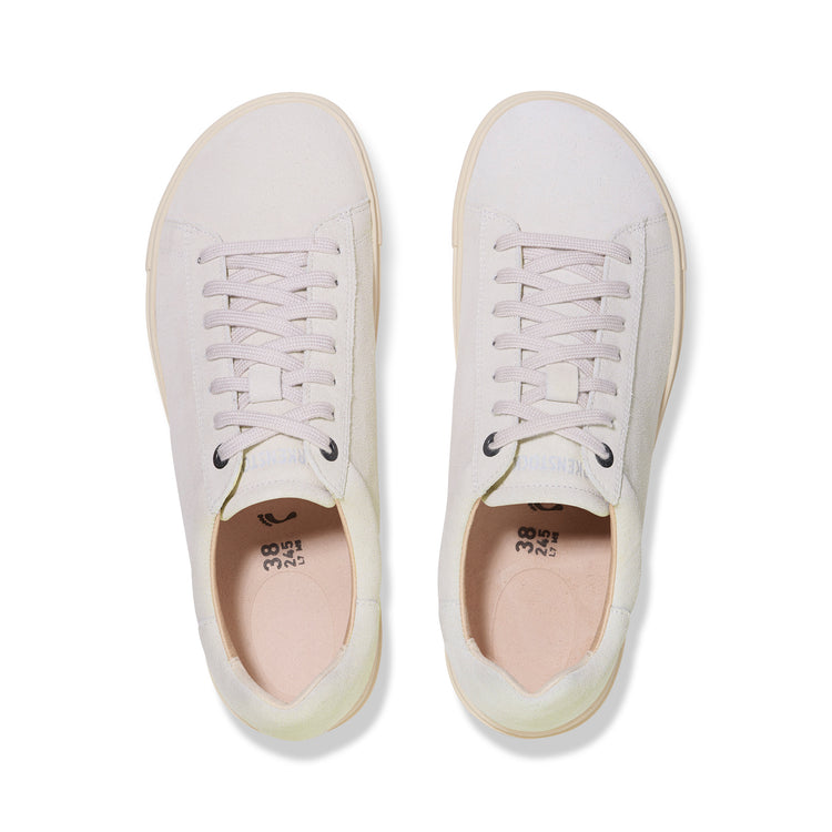 Birkenstock Bend Low Antique White Suede Leather top view