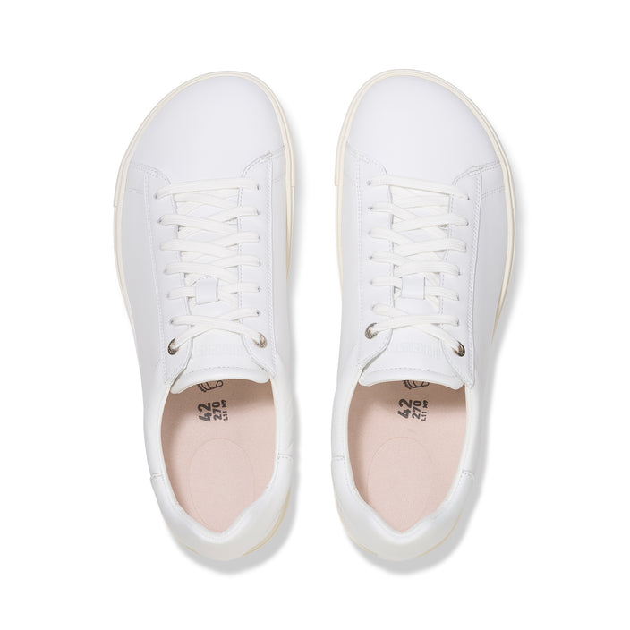 Birkenstock Bend White Smooth Leather top view