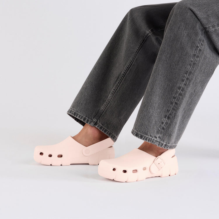Birkenstock Birki Flow EVA Light Rose on model 1