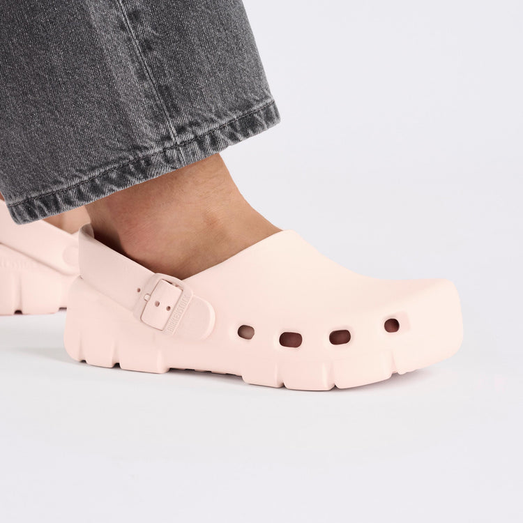 Birkenstock Birki Flow EVA Light Rose on model 2