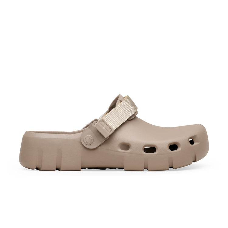 Birkenstock Australia Birki Flow Tech Loop Grey Taupe EVA side alt view