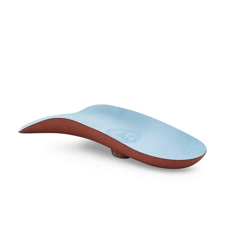 Birkenstock Blue Footbed Heels Textile back view