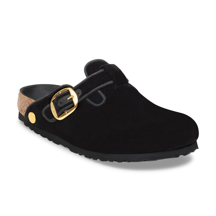 Birkenstock Boston Big Buckle Black Velvet