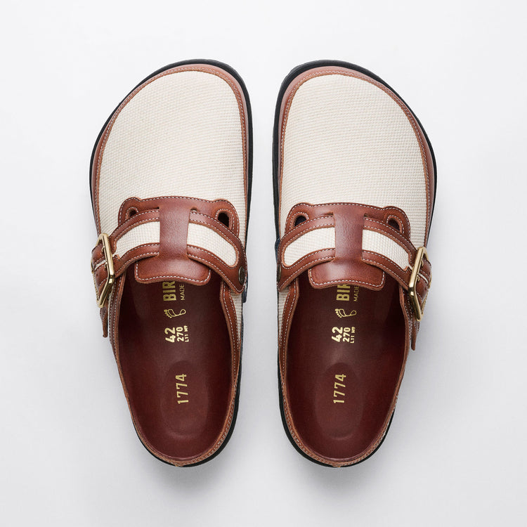 Boston Bold Cinnamon Canvas/Smooth Leather