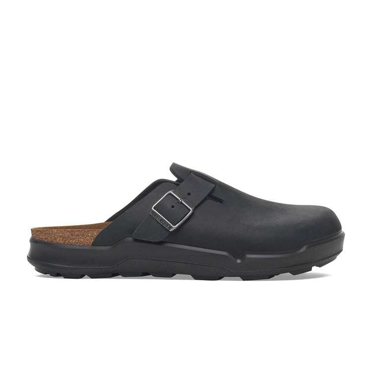 Birkenstock Boston Cross Town Black Oiled Leather side view