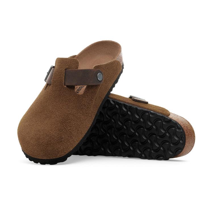 Birkenstock Australia Boston Dark Tea Oiled/Suede Leather sole view