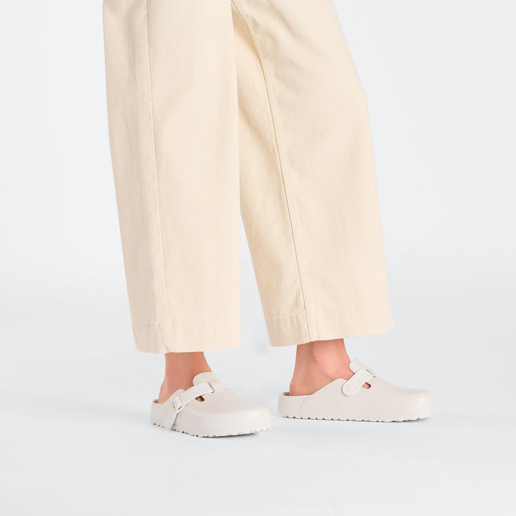Birkenstock Boston EVA Eggshell on model 1