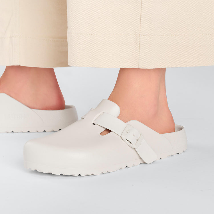 Birkenstock Boston EVA Eggshell on model 2