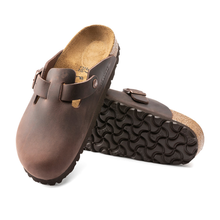 Birkenstock Boston Habana Oiled Leather sole view