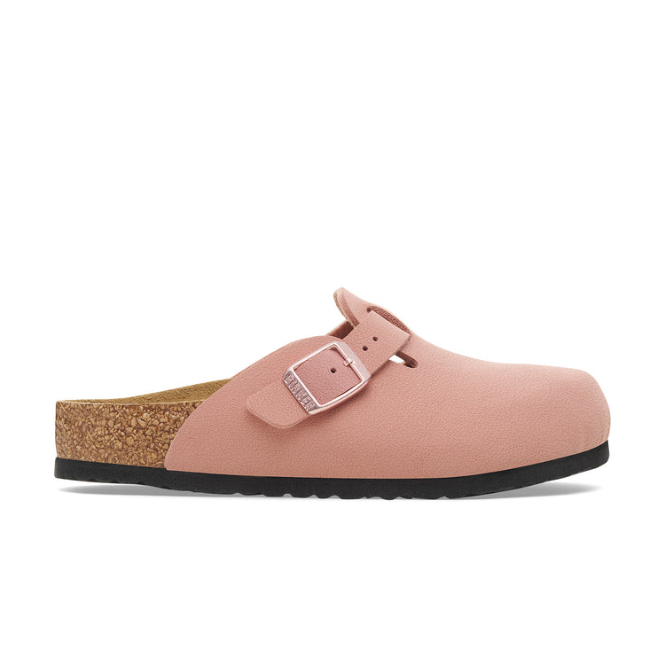 Birkenstock Boston Kids Pink Clay BirkiBuc side view