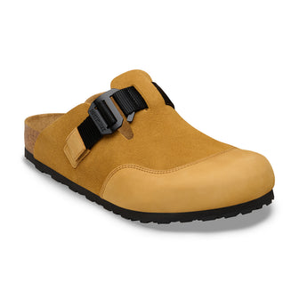 Birkenstock Australia Boston Nova Cork Brown Suede/Natural Leather