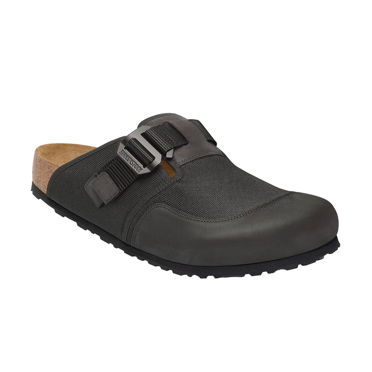 Boston Nova Black Textile/Nubuck Leather