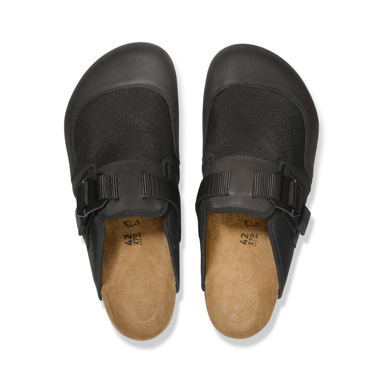 Boston Nova Black Textile/Nubuck Leather