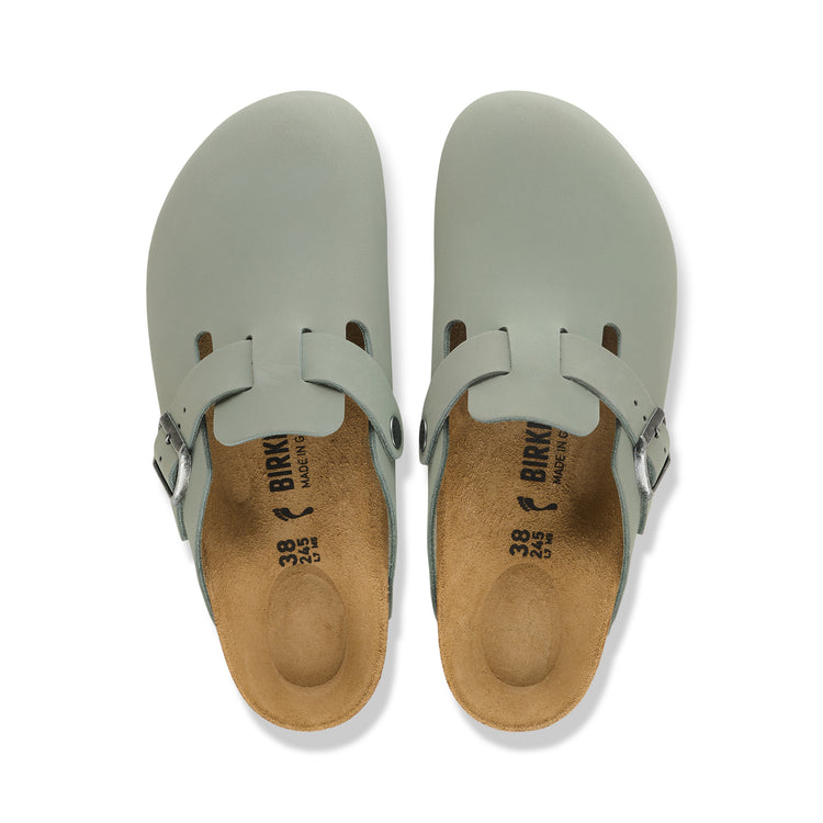 Birkenstock Australia Boston Pure Sage Oiled Leather Top View