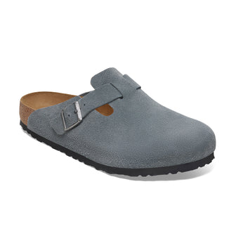 Birkenstock Boston SFB Basalt Grey Suede Leather